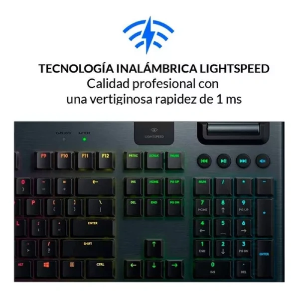 Logitech G915 Teclado Mecánico Gamer Inalámbrico Rgb Usb - Imagen 3