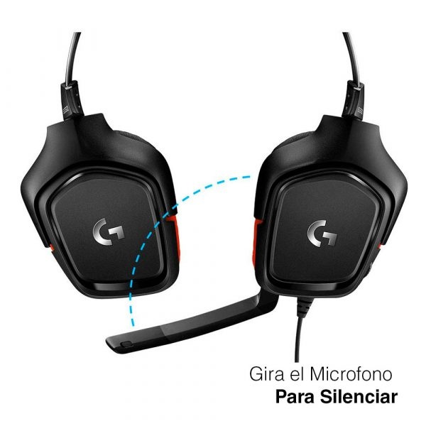 Audifono Diadema Gamer Logitech G332 Estereo Cable 3.5mm - Imagen 3