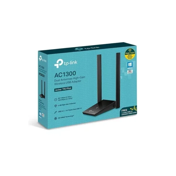 Adaptador Wifi Tp-link Archer T4u Plus Ac 1300 Mu-mimo